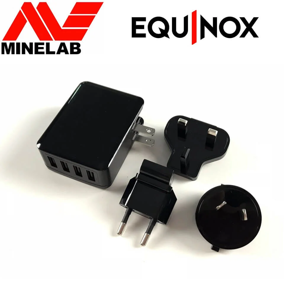 Chargeur secteur 4 ports pour Minelab Equinox – Image 2