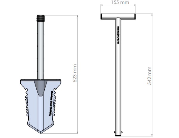 Pelle Télescopique Inox Nokta Makro